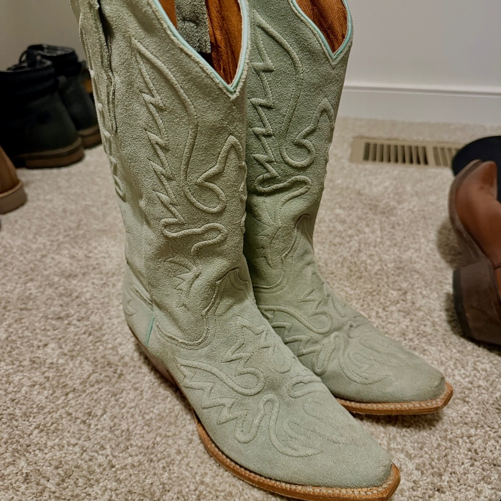 Teal Dan Post boots